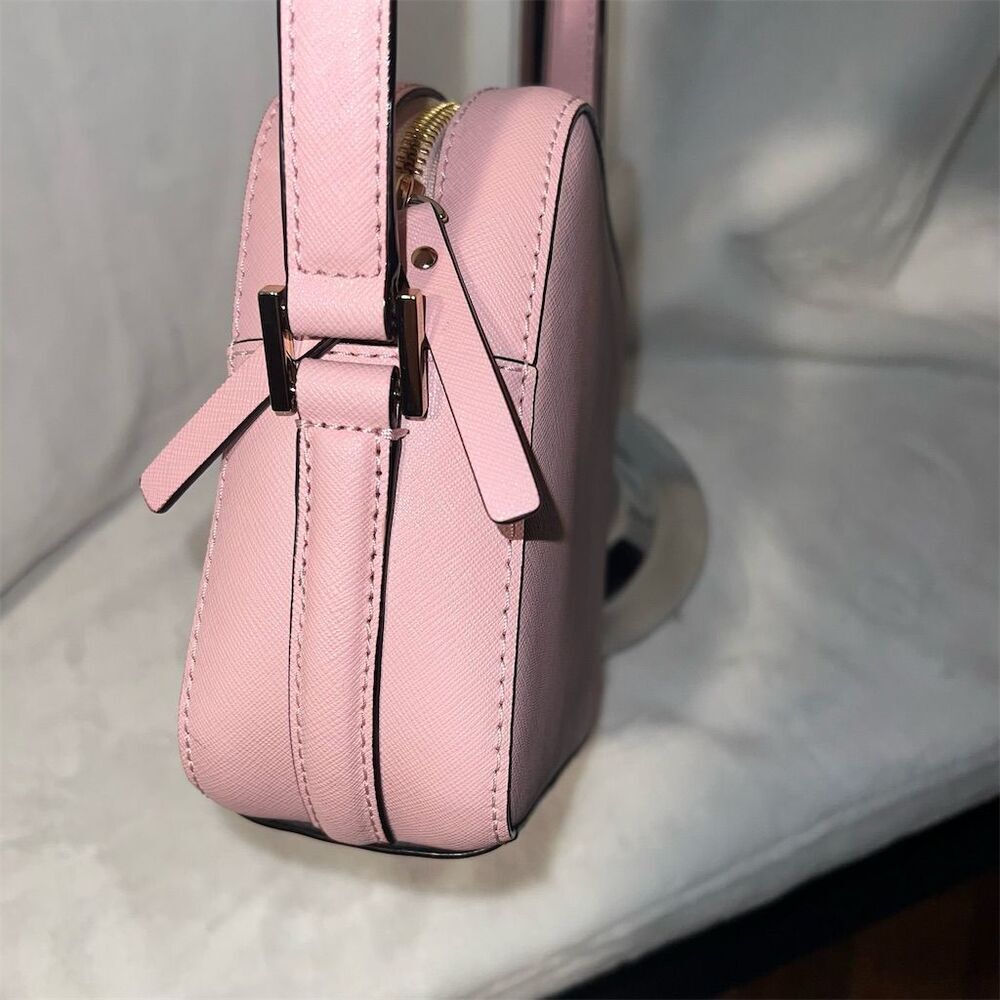 Kate Spade Pink Saffiano Leather Crossbody Bag Adjustable Strap - Picture 5 of 11